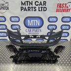 Front Bumper For Audi Q5 / SQ5 2013-2016 Prefacelift S Line with Honeycomb Grill