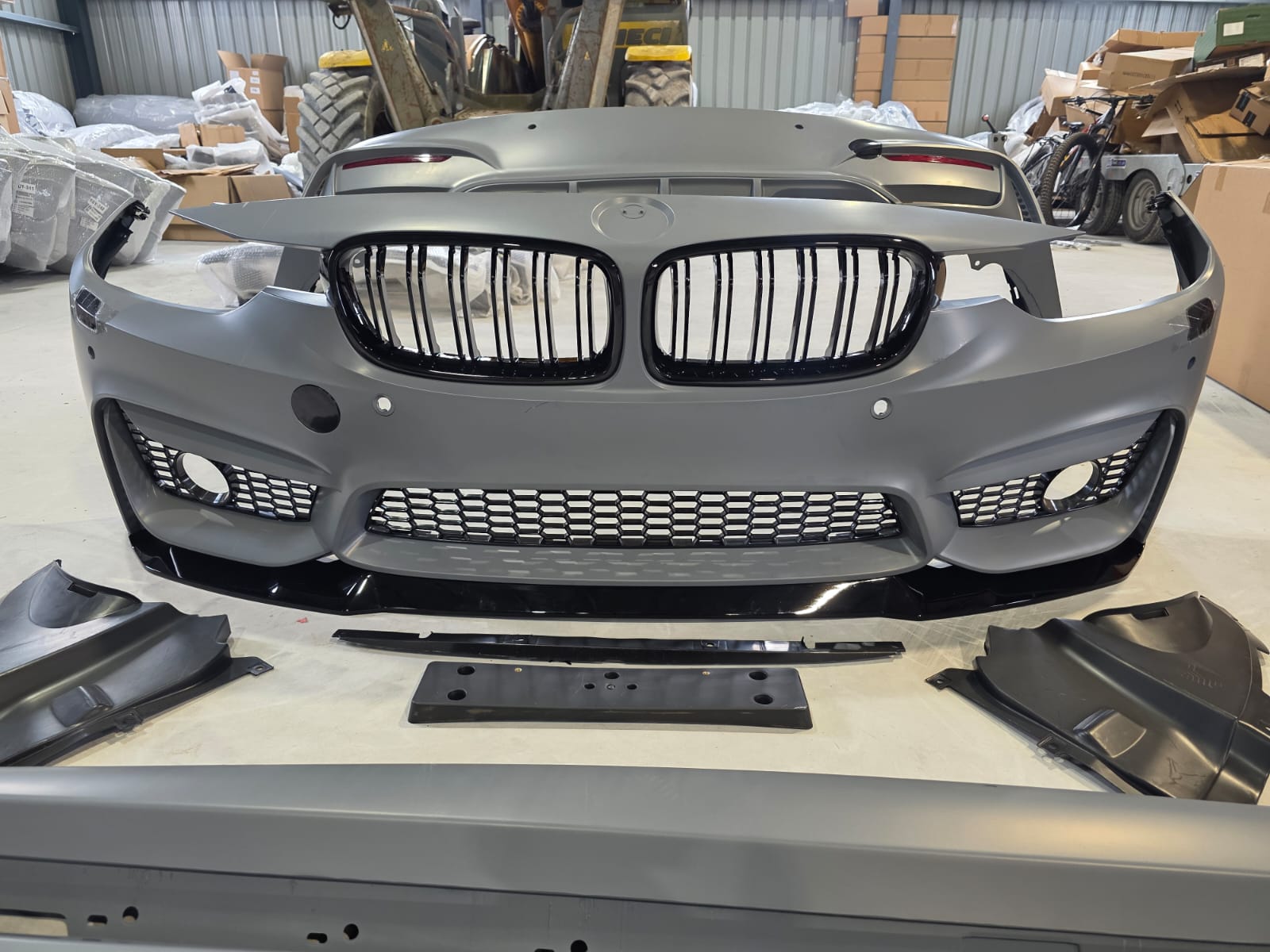 Full Kit M3 Style For BMW 3 Series 11-19 F30 F31 M3 Front & Rear Bumper Side Skirts Kidney Grills Main image
