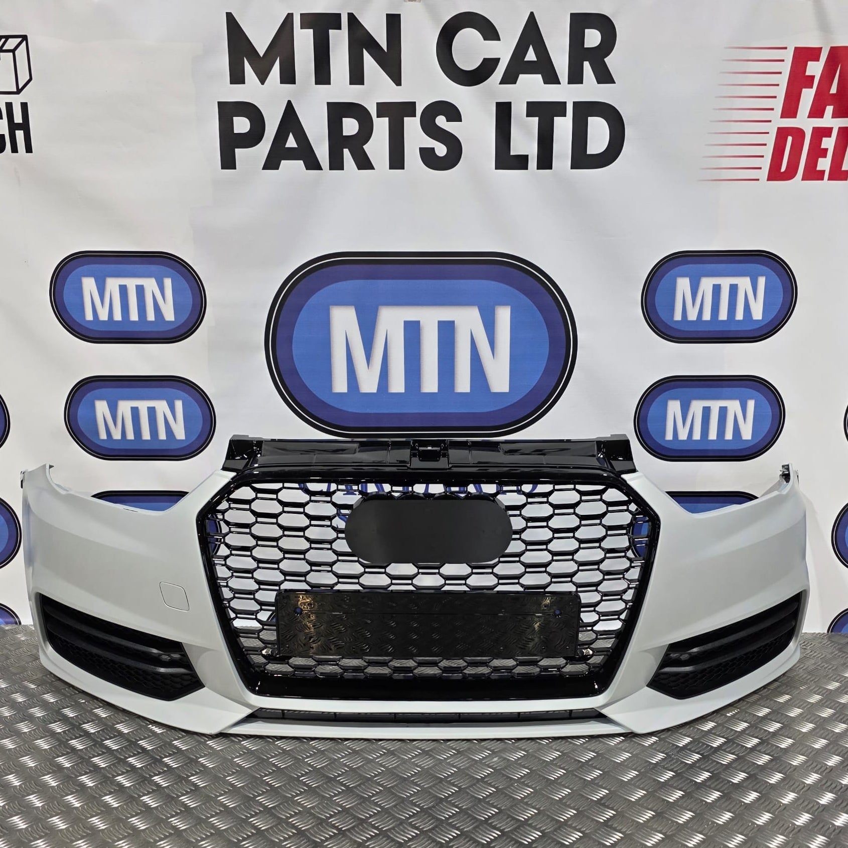 New Complete Front Bumper for A1 / S1 2014-2018 Facelift with Honeycomb Grill