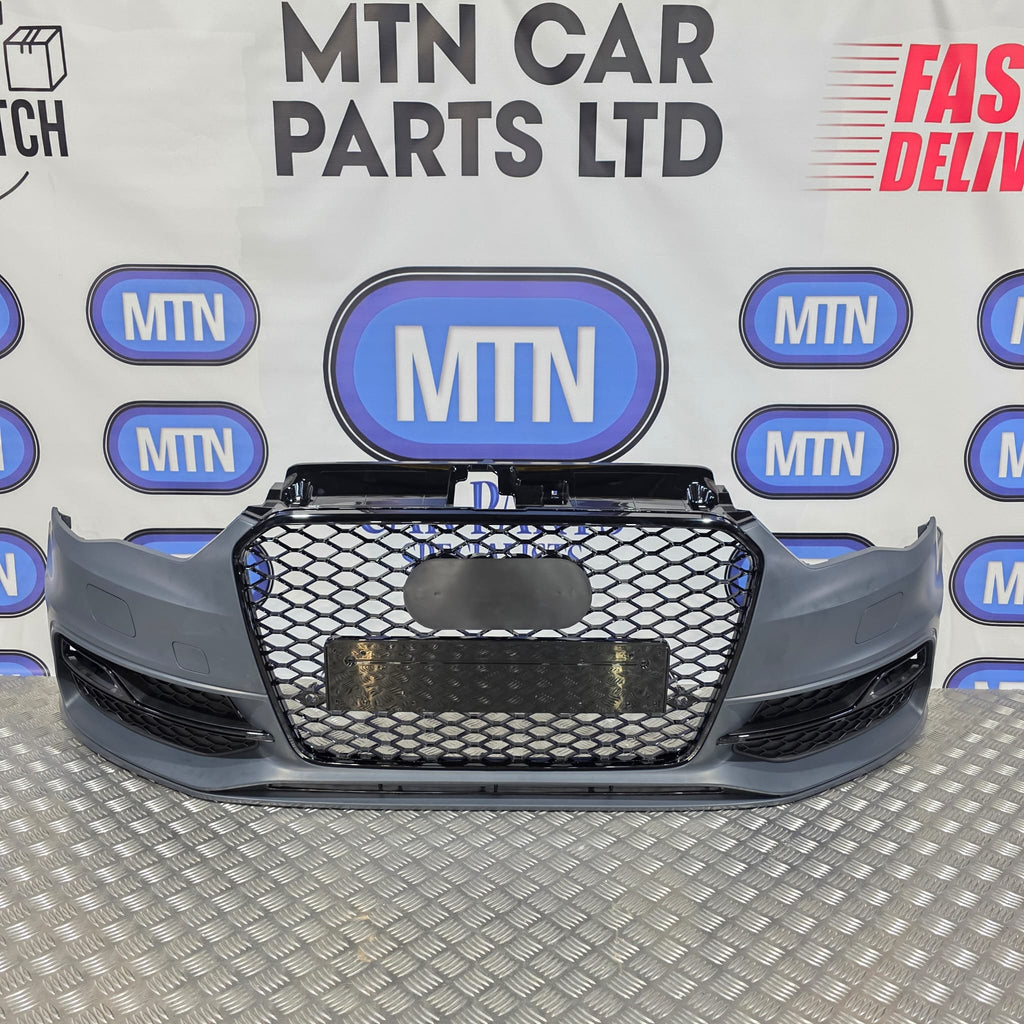 New Complete Front Bumper Skin for A3 / S3 8V 2012-2015 Prefacelift Hatchback S-Line
