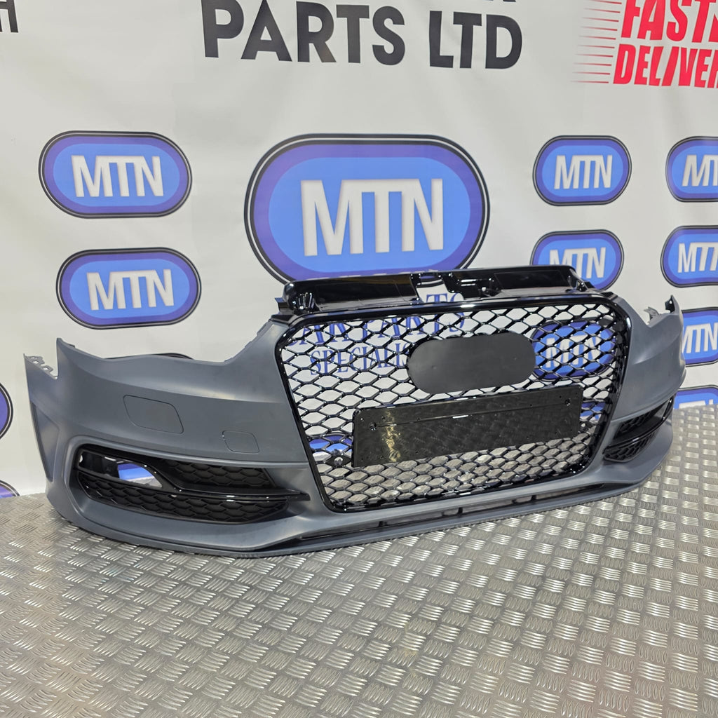 New Complete Front Bumper Skin for A3 / S3 8V 2012-2015 Prefacelift Hatchback S-Line