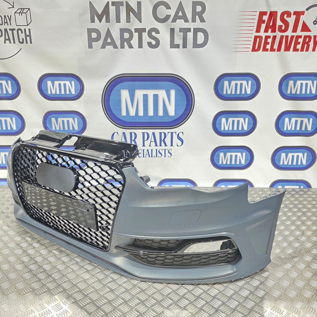 New Complete Front Bumper Skin for A3 / S3 8V 2012-2015 Prefacelift Hatchback S-Line