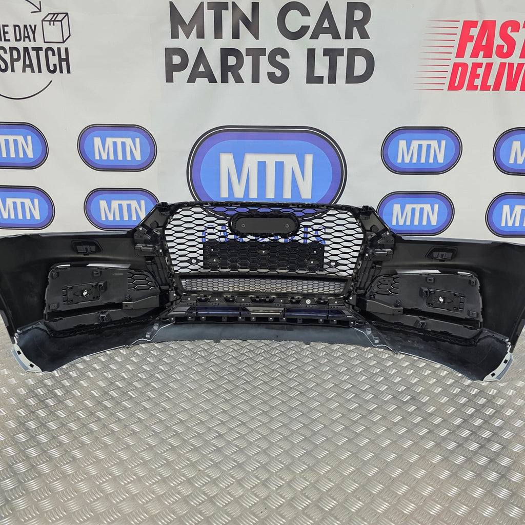 Complete Front Bumper – Audi Q3 / SQ3 2016–2018 Facelift | Honeycomb Grill S-Line
