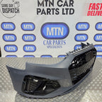 Complete Front Bumper – Audi A4 / S4 B9.5 Facelift S-Line Gloss Black (2020–2024)