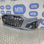 Complete Front Bumper – Audi A4 / S4 B9.5 Facelift S-Line Gloss Black (2020–2024)