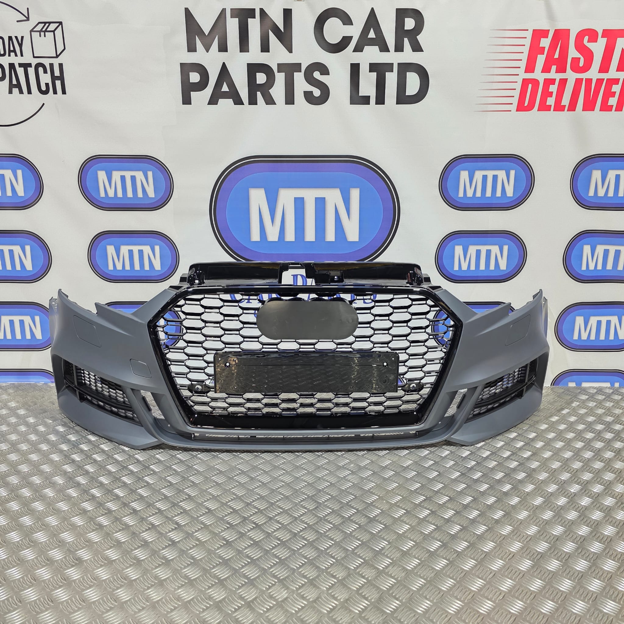New Complete Front Bumper for Audi A3 / S3 8V 2016-2020 Saloon S-Line Grill Main image