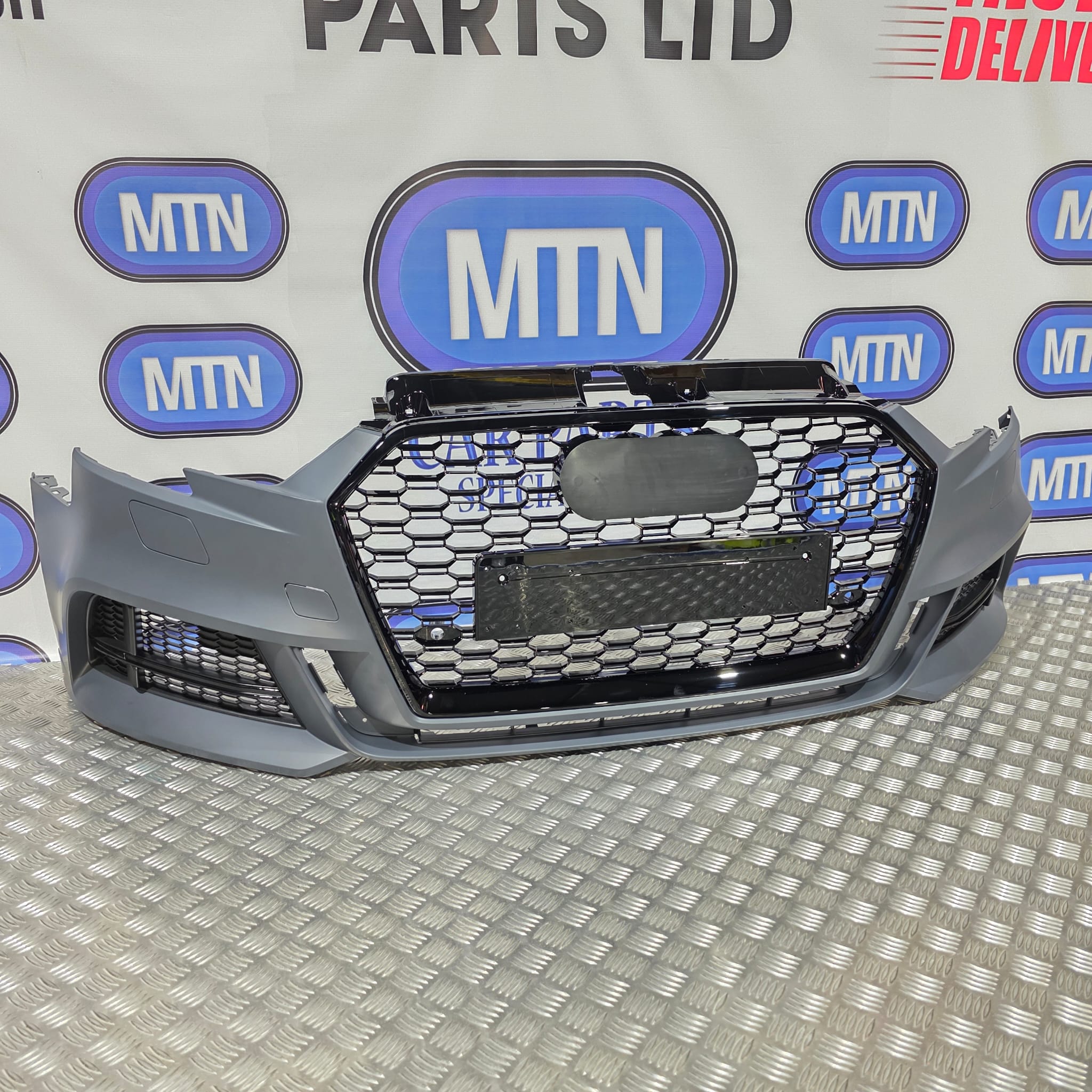 New Complete Front Bumper for Audi A3 / S3 8V 2016-2020 Saloon S-Line Grill