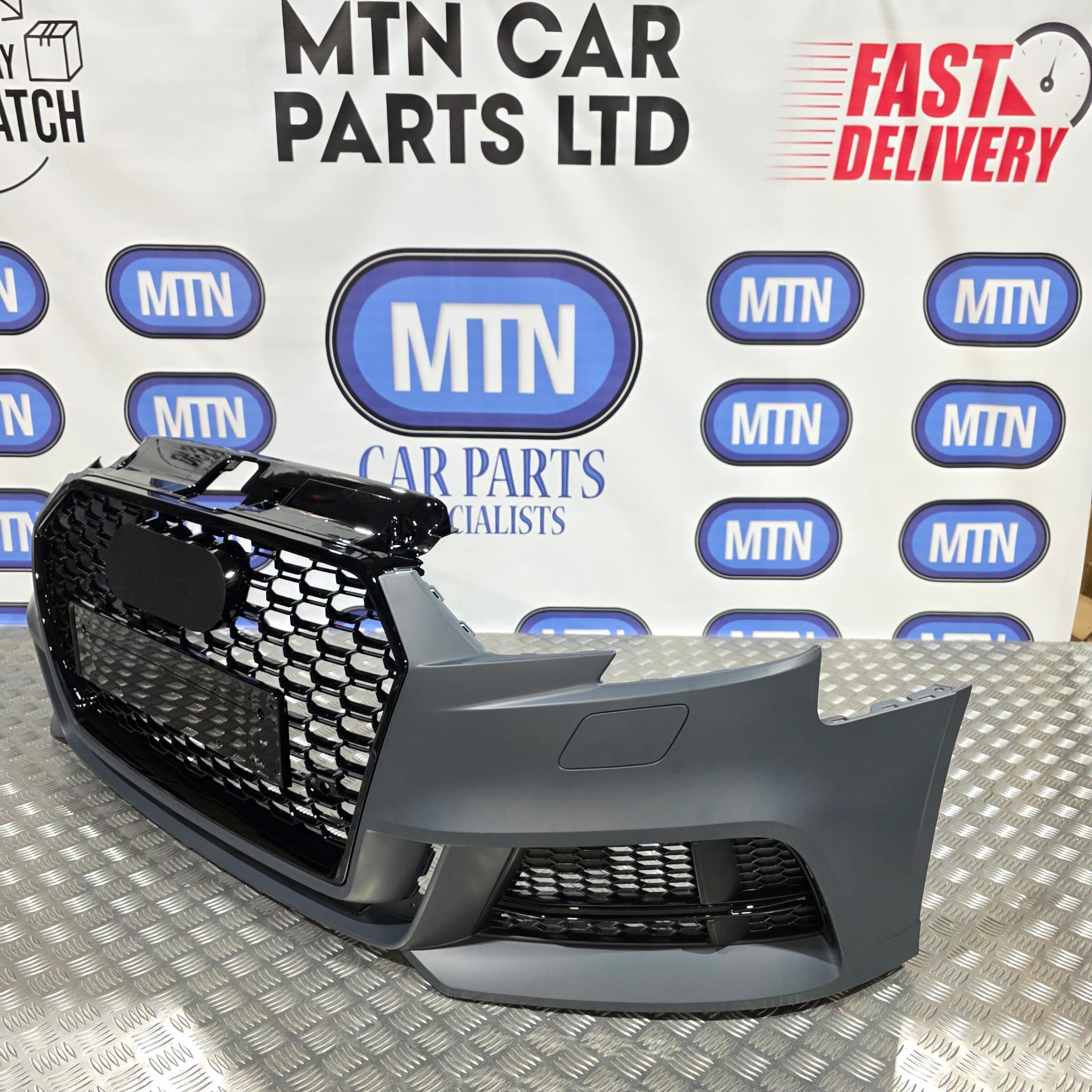 New Complete Front Bumper for Audi A3 / S3 8V 2016-2020 Saloon S-Line Grill