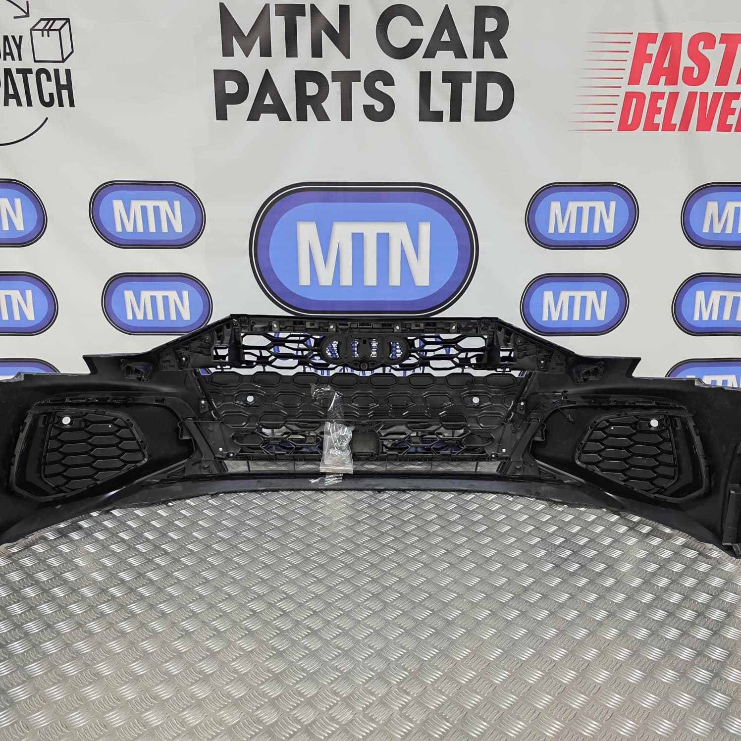 New Complete Front Bumper for Audi A3 / S3 8Y 2020 - 2024 S-Line Honeycomb Grill