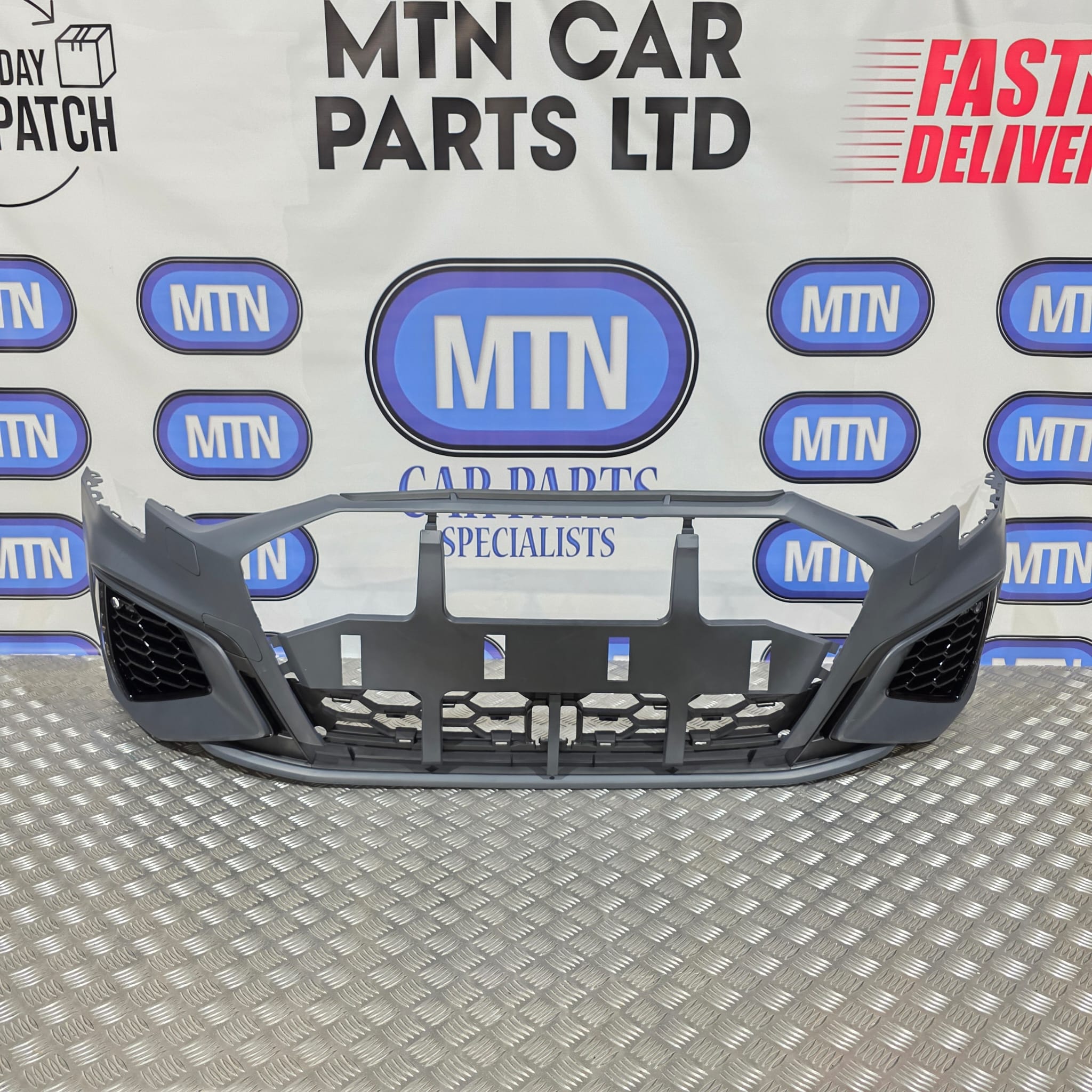 New Complete Front Bumper for Audi A3 / S3 8Y 2020 - 2024 S-Line Honeycomb Grill Main image