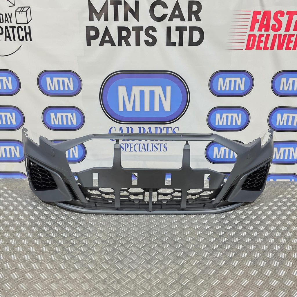 New Complete Front Bumper for Audi A3 / S3 8Y 2020 - 2024 S-Line Honeycomb Grill