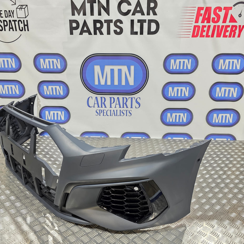New Complete Front Bumper for Audi A3 / S3 8Y 2020 - 2024 S-Line Honeycomb Grill