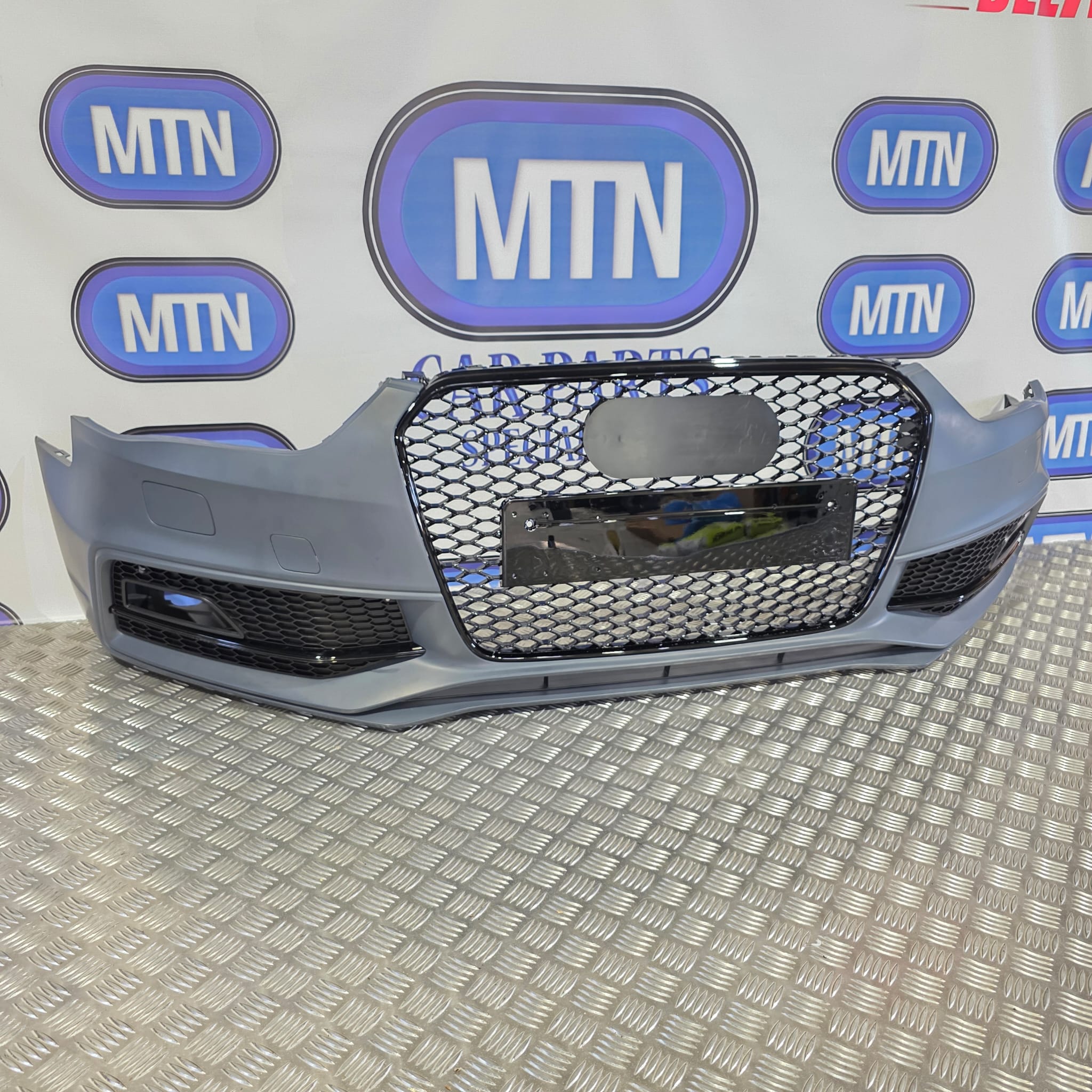 New Complete Front Bumper for Audi A4 / S4 B8.5 12 - 15 S-Line Honeycomb Grill Secondary image