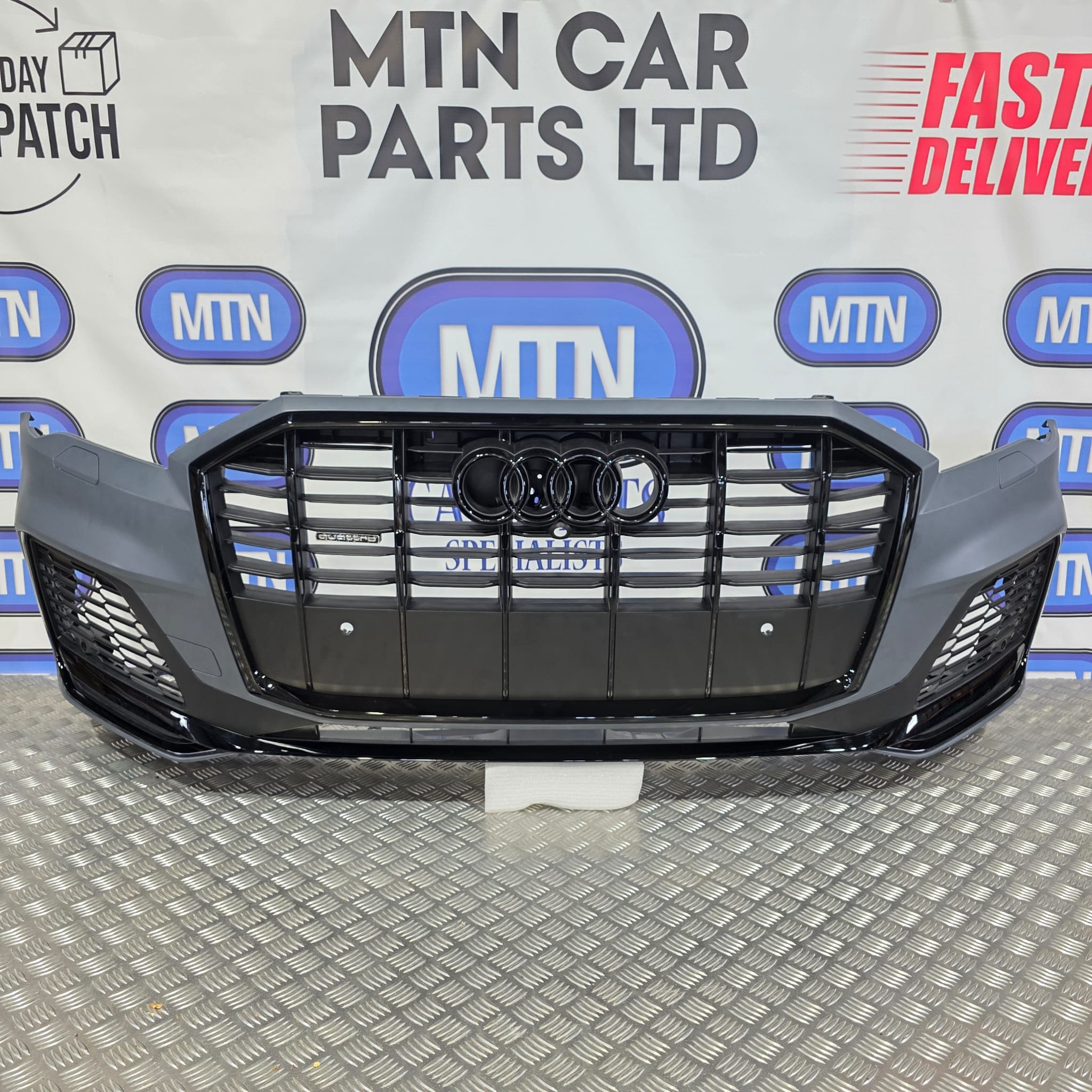Complete Front Bumper for Audi Q7 / SQ7 2020-2024 S-Line Black Line 4M