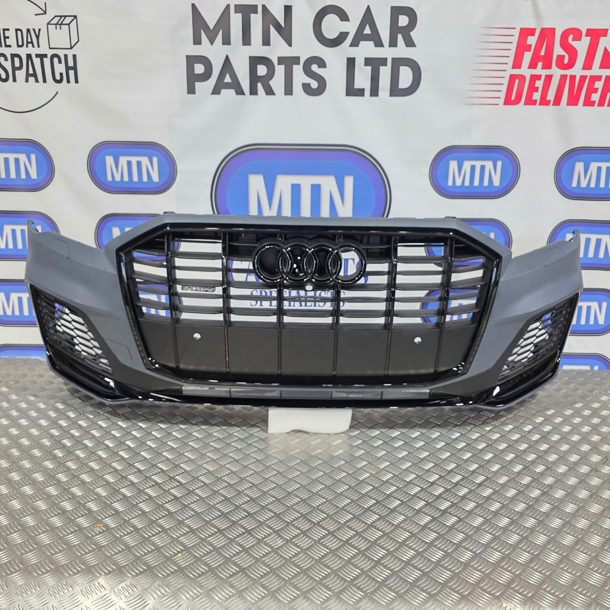 Complete Front Bumper for Audi Q7 / SQ7 2020-2024 S-Line Black Line 4M