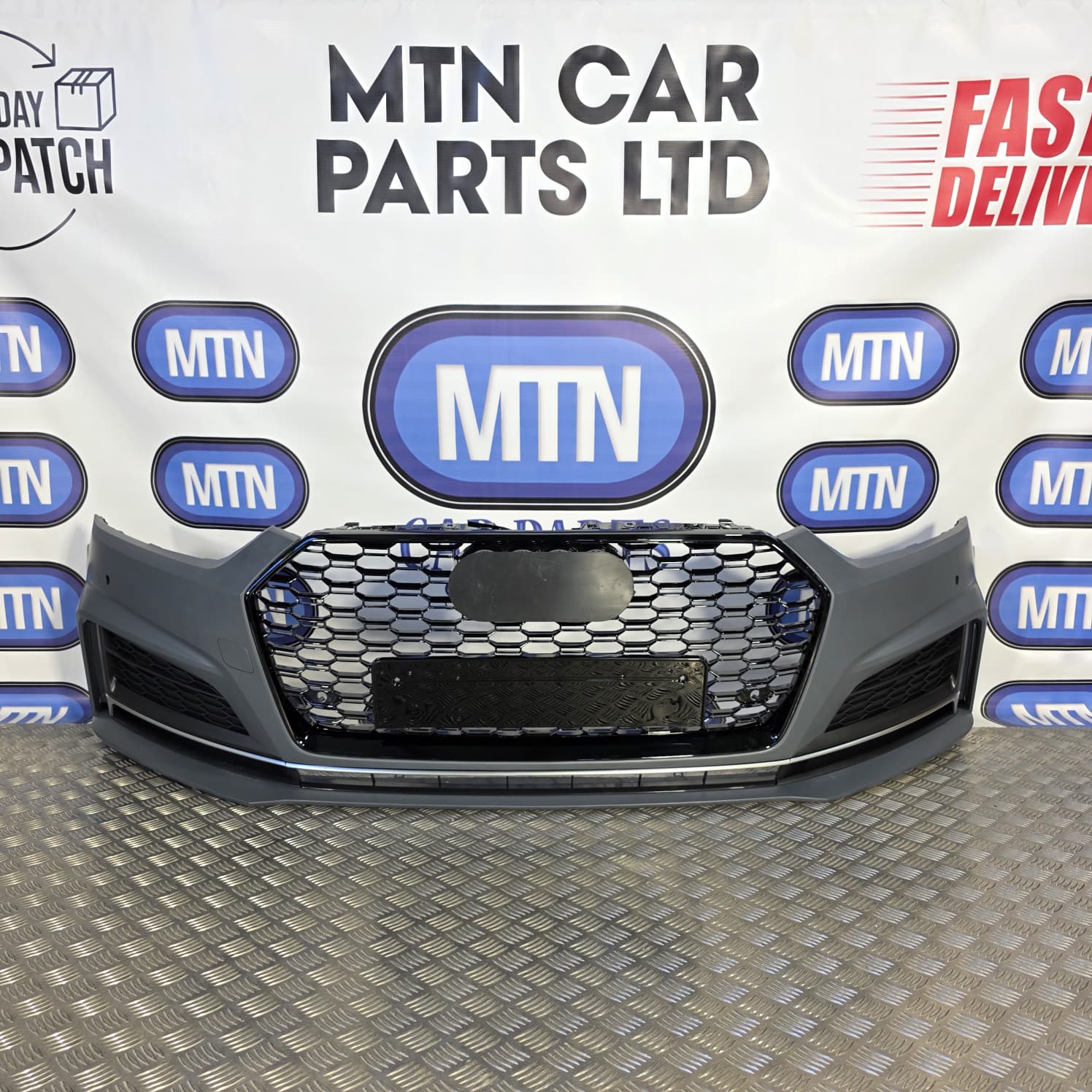 New Front Bumper Complete for Audi A5 / S5 B9 2016-2019 Prefacelift S-Line Grill Main image