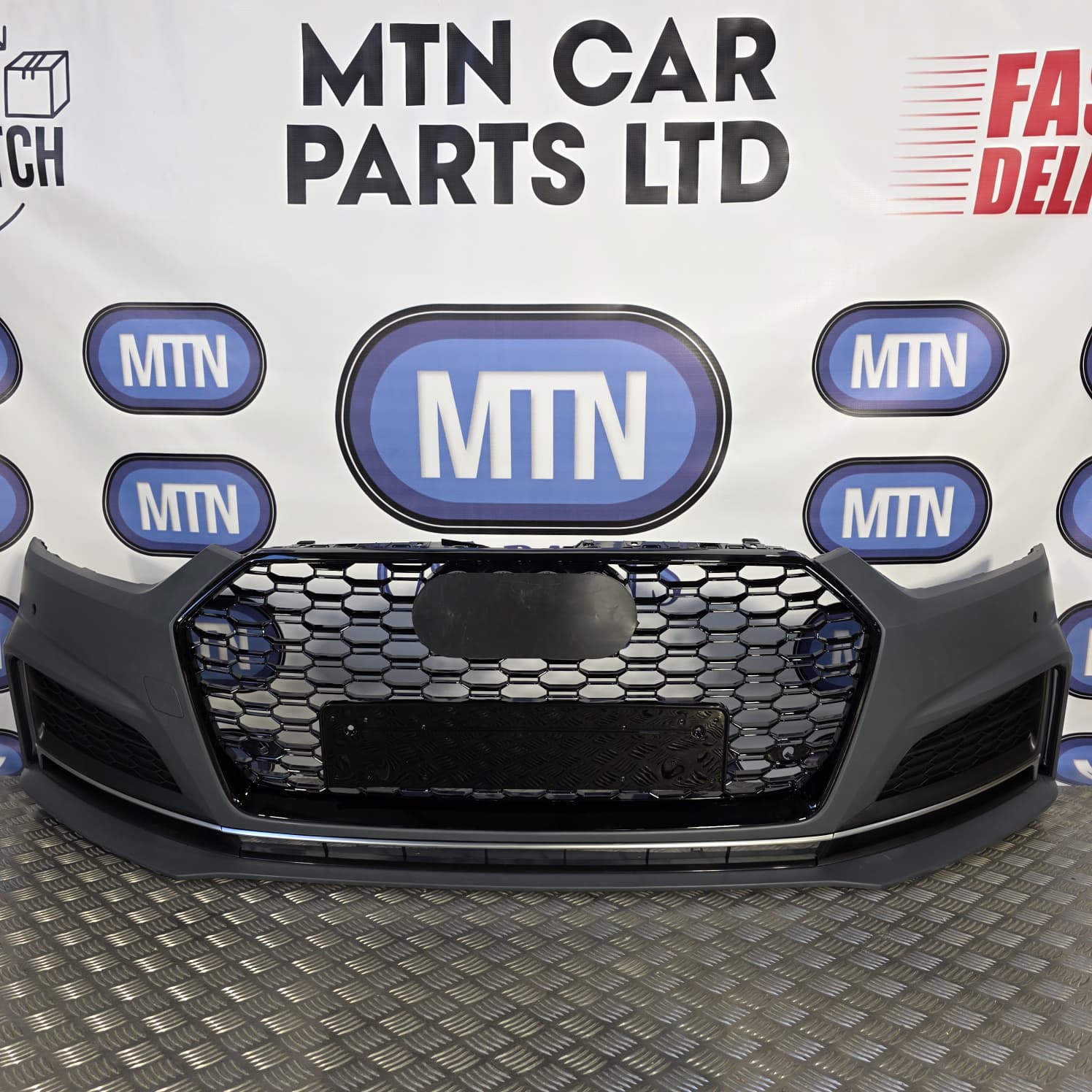 New Front Bumper Complete for Audi A5 / S5 B9 2016-2019 Prefacelift S-Line Grill