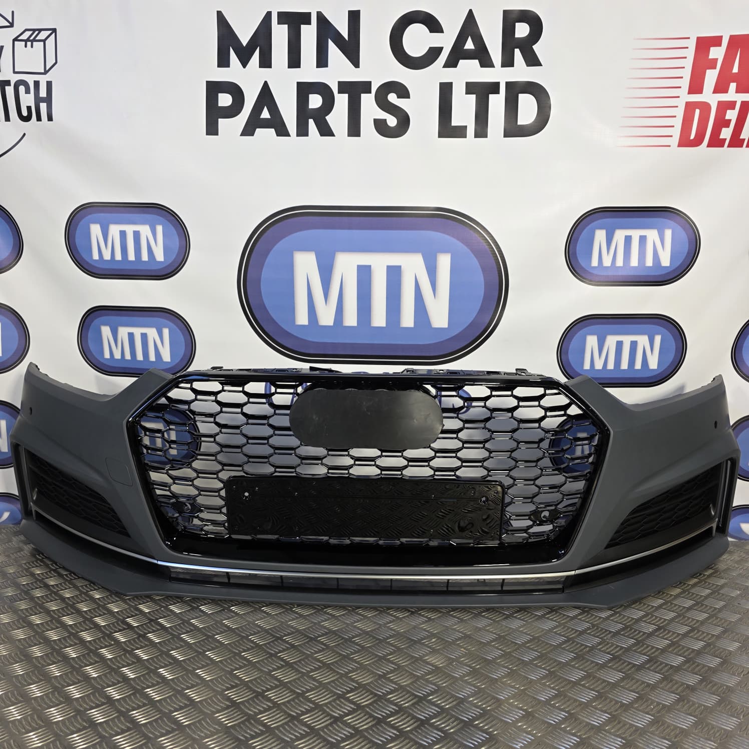 New Front Bumper Complete for Audi A5 / S5 B9 2016-2019 Prefacelift S-Line Grill