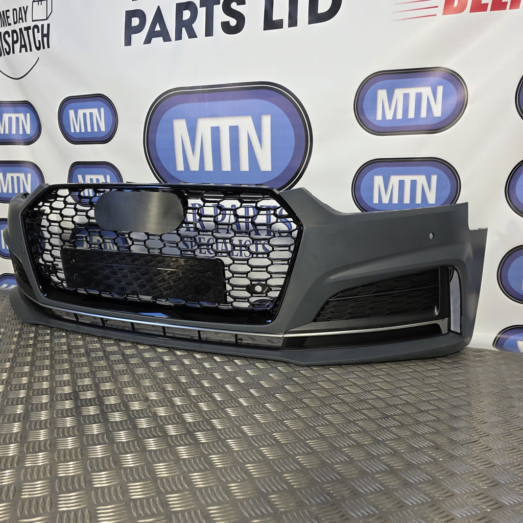 New Front Bumper Complete for Audi A5 / S5 B9 2016-2019 Prefacelift S-Line Grill