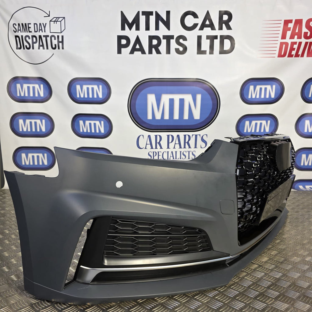 New Front Bumper Complete for Audi A5 / S5 B9 2016-2019 Prefacelift S-Line Grill