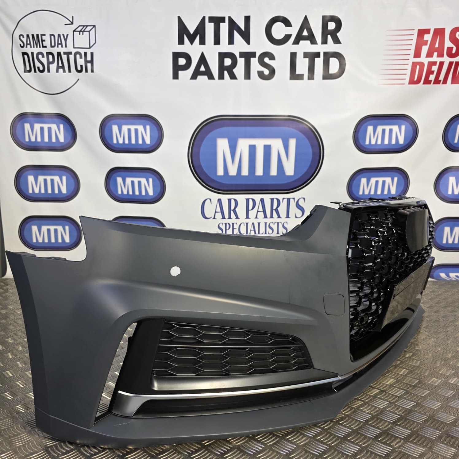 New Front Bumper Complete for Audi A5 / S5 B9 2016-2019 Prefacelift S-Line Grill