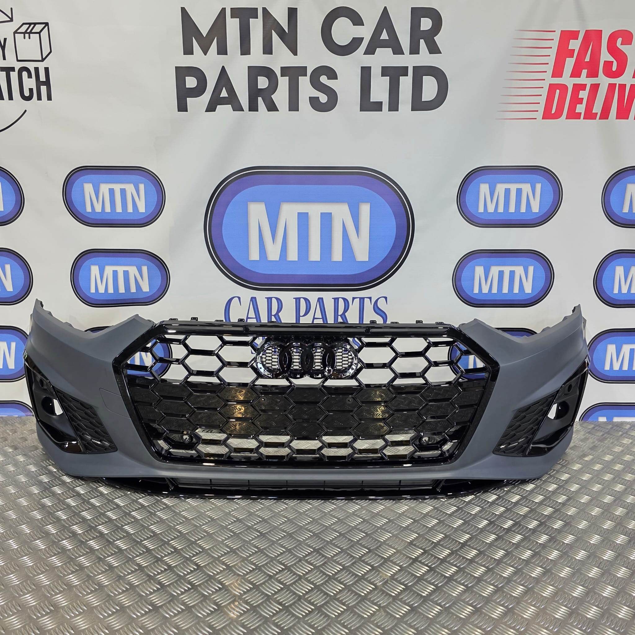 Complete Front Bumper – Audi A5 / S5 B9.5 Facelift 2020–2024 S-Line Grill