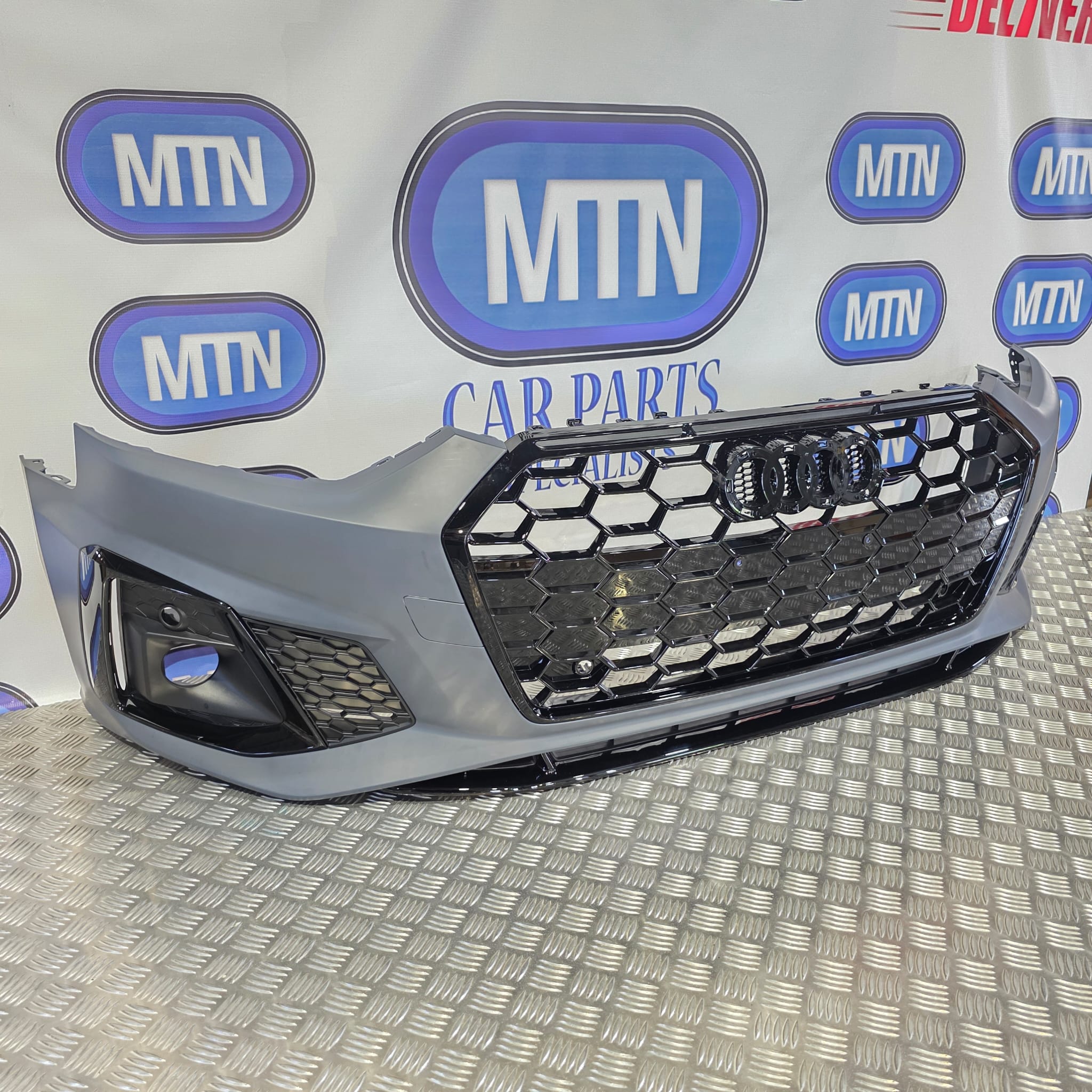 Complete Front Bumper – Audi A5 / S5 B9.5 Facelift 2020–2024 S-Line Grill