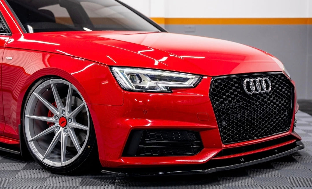 Honeycomb Grill for Audi A4 / S4 B9 2016-2019 Prefacelift Grille Gloss Black OLD STYLE