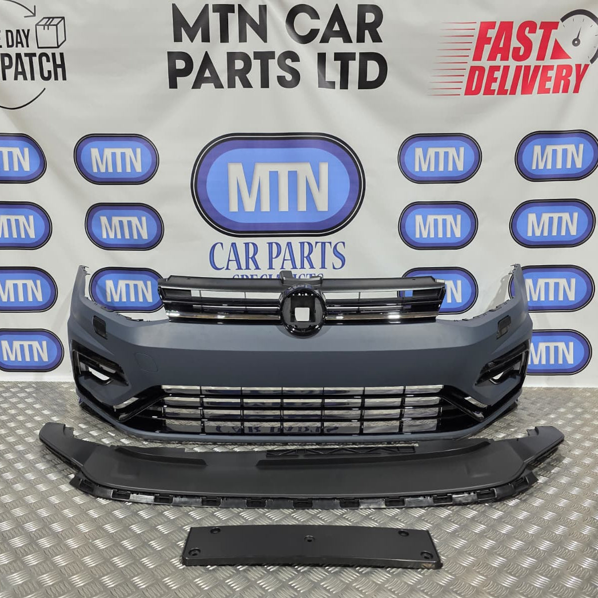 COMPLETE FRONT BUMPER FOR VW GOLF MK 7.5 R 2017-2020 FACELIFT Main image