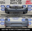 COMPLETE CONVERSION KIT FOR VW Golf MK 7 TO MK7.5 R LINE FRONT AND REAR BUMPERS, GRILLE, FOGLIGHTS