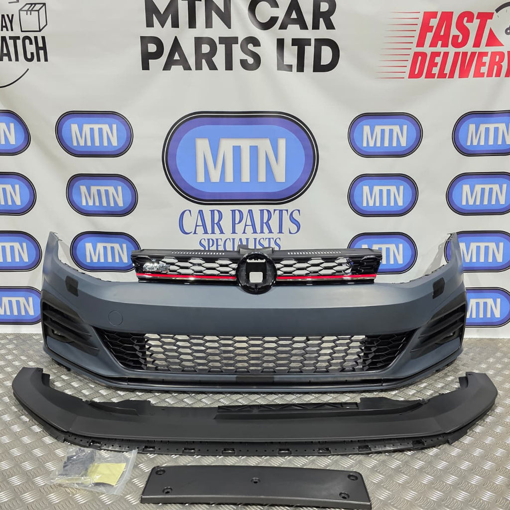 FRONT BUMPER FOR VW Golf MK 7.5 GTI GTD FOG LIGHTS GRILL GRILLE