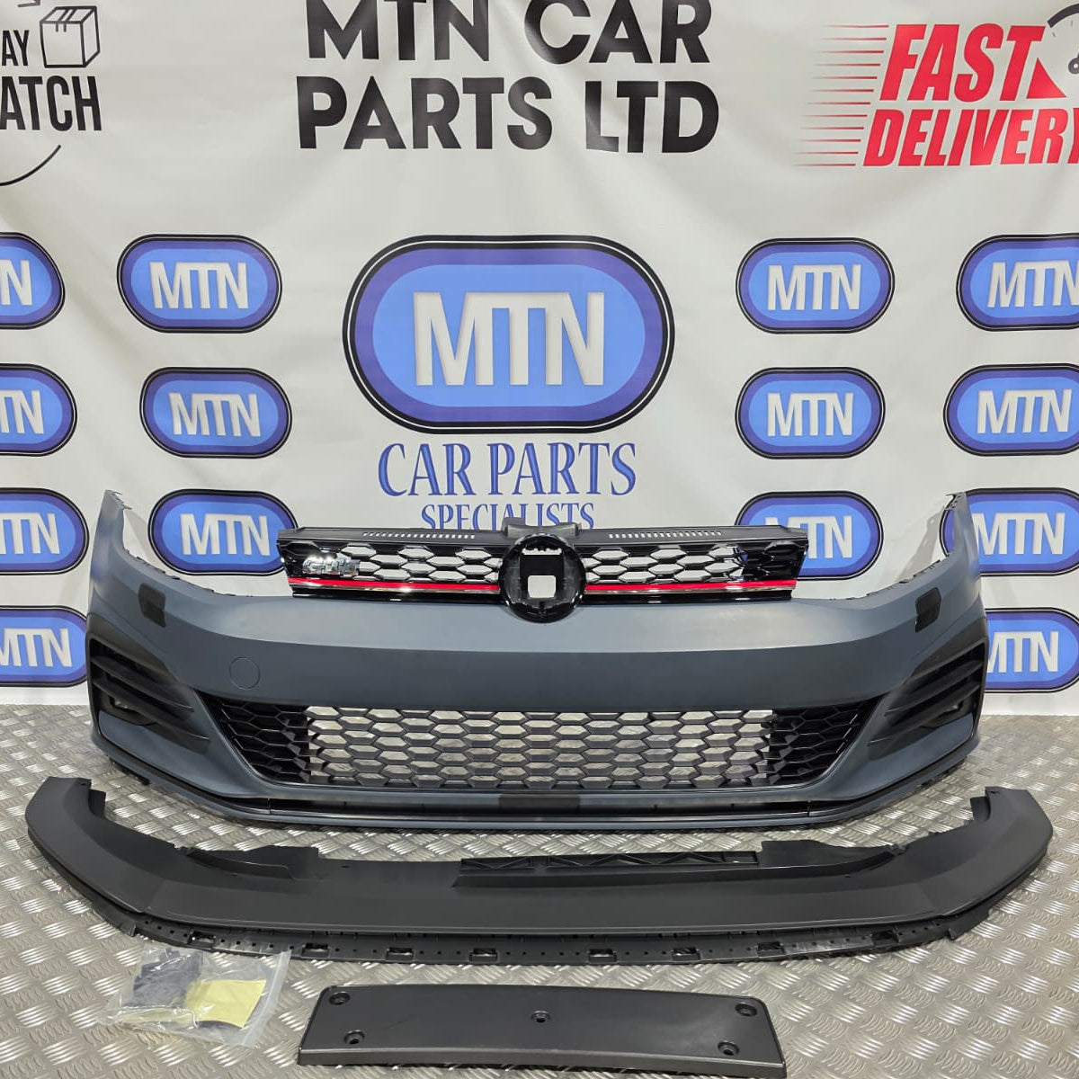 FRONT BUMPER FOR VW Golf MK 7.5 GTI GTD FOG LIGHTS GRILL GRILLE
