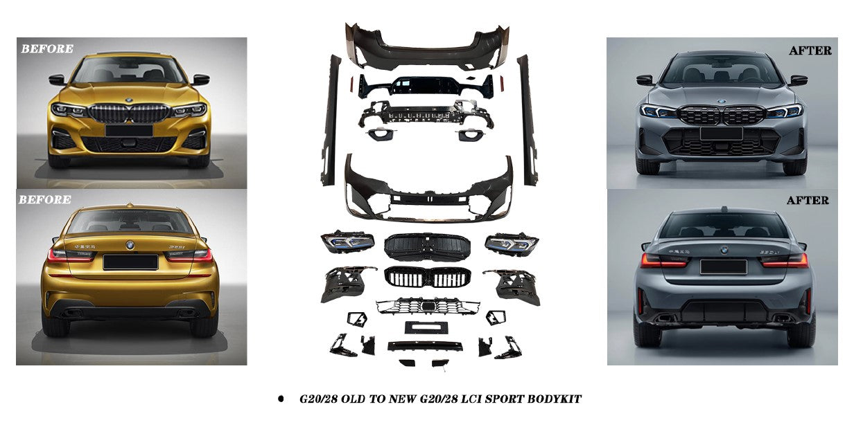 Complete Bodykit for BMW G20 2019-2022 to G20 LCI 2022+ MT