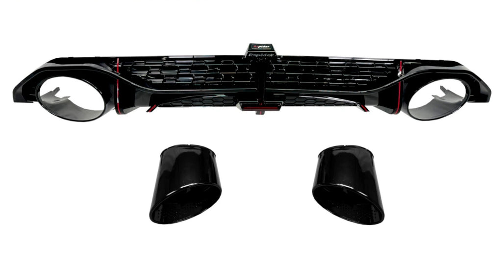 Rear Diffuser for Audi A3 / S3 8Y 2020-2024 RS3 Style with Exhaust Tips