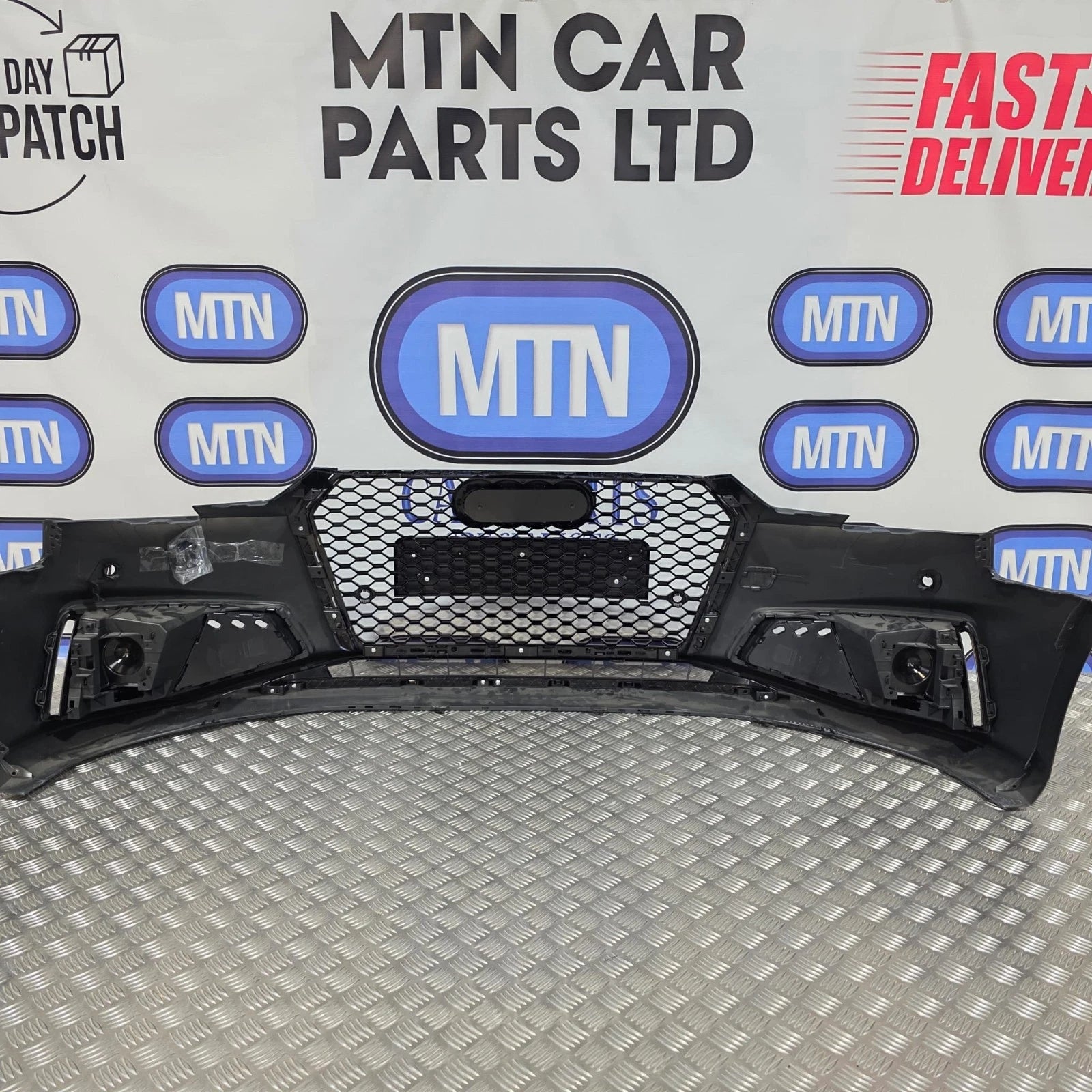 NEW Complete Front Bumper for Audi A4 / S4 B9 2019-2020 Honeycomb Grill S-Line