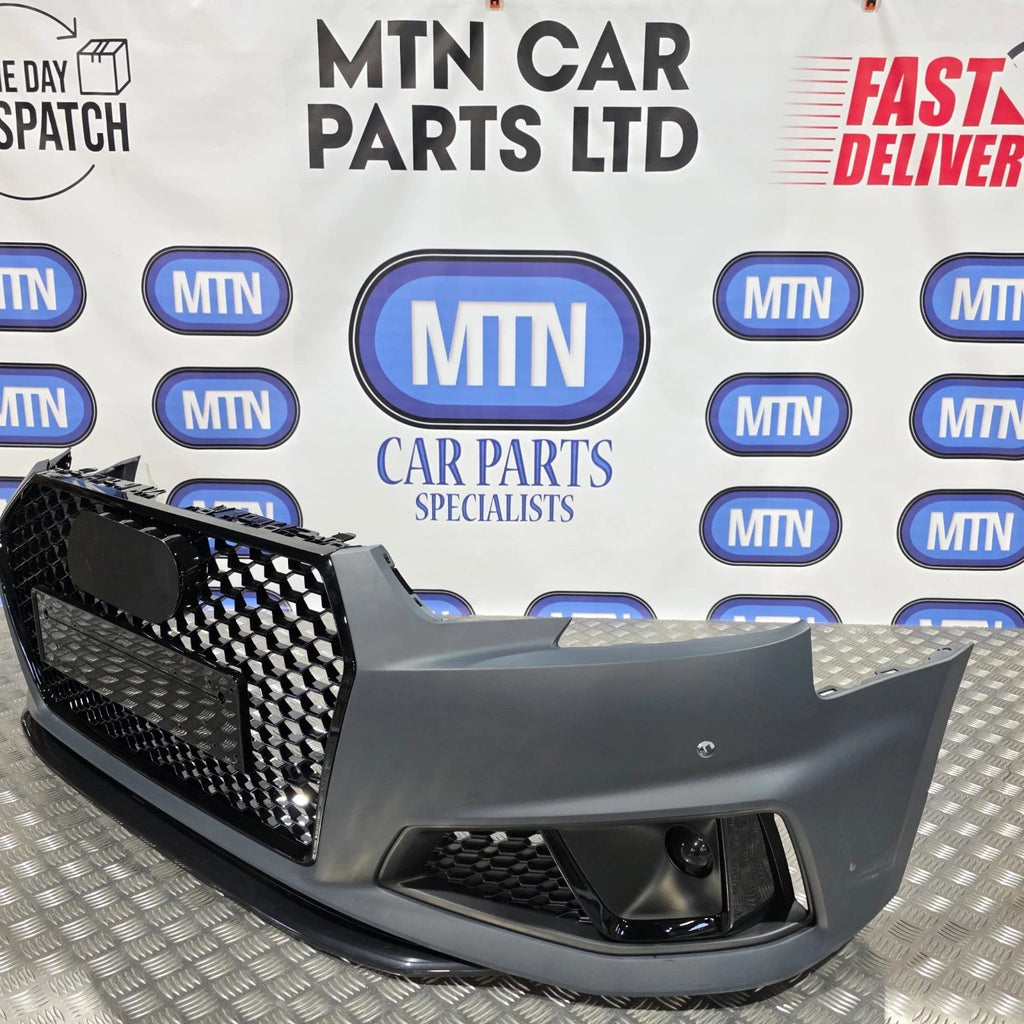 NEW Complete Front Bumper for Audi A4 / S4 B9 2019-2020 Honeycomb Grill S-Line