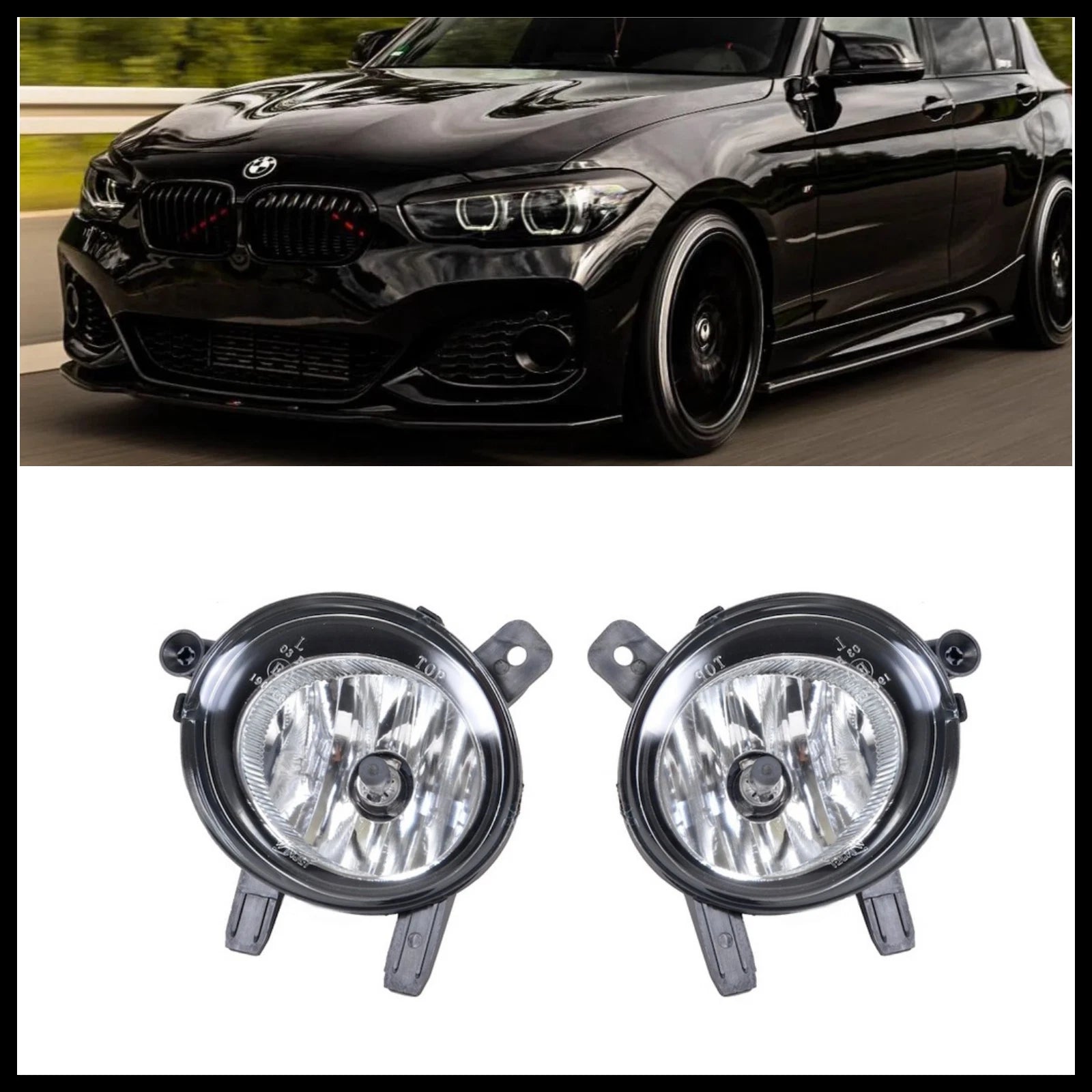 BMW F20 F21 F30 F31 F32 F33 F36 Clear Front Fog Lights Secondary image