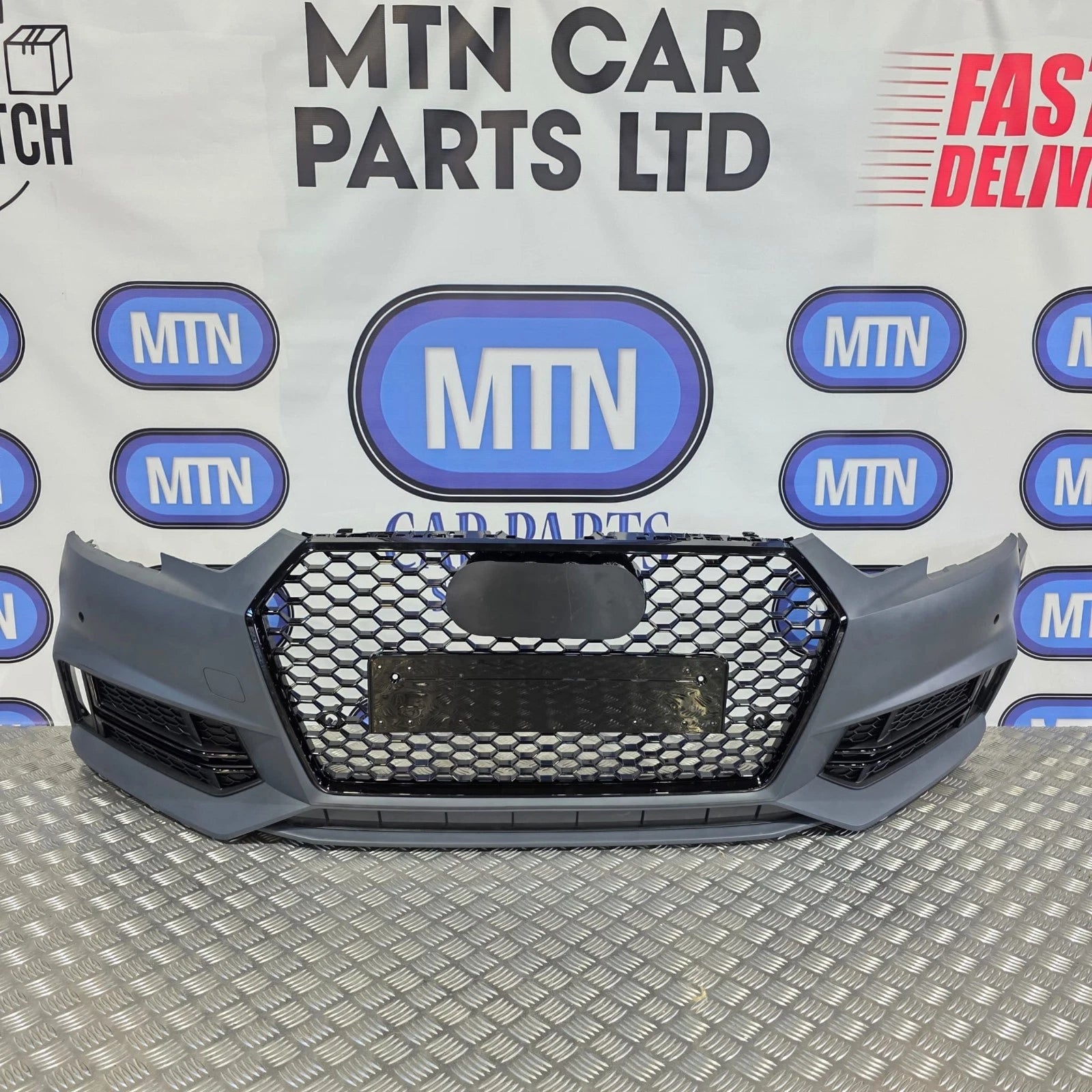 NEW Complete Front Bumper for Audi A4 / S4 B9 2016 - 2019 Pre facelift S-Line Main image