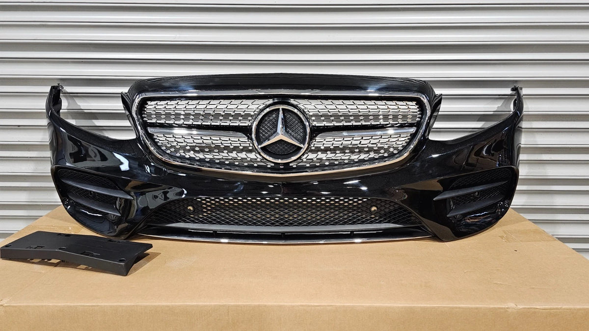 FRONT BUMPER FOR MERCEDES E CLASS W213 AMG LINE BLACK C197 OBSIDIAN BLACK Main image
