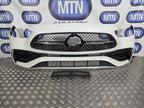 COMPLETE FRONT BUMPER FOR MERCEDES C CLASS W206 AMG LINE 22-25 PEARL WHITE