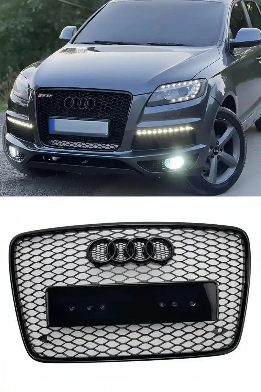 Honeycomb Grill for Audi Q7 / SQ7 2007-2015 Grille Gloss Black