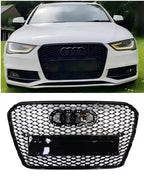 Honeycomb Grill for A5 / S5 B8.5 2012-2015 Facelift Grille Gloss Black