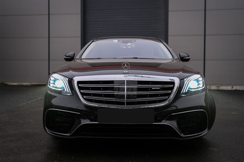 Complete Front Bumper + Lights W222 Mercedes S63
