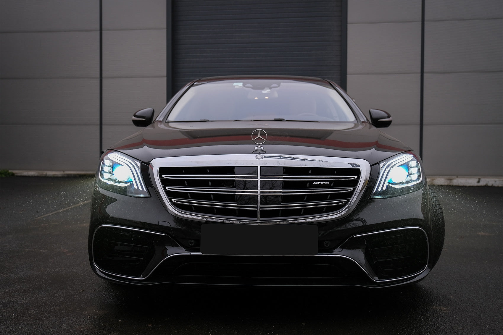 Complete Front Bumper + Lights W222 Mercedes S63
